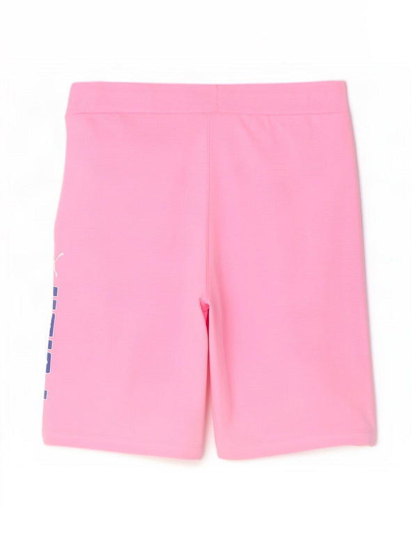Pantaloncini sportivi grafici per ragazze Puma 15-16 anni in cotone rosa