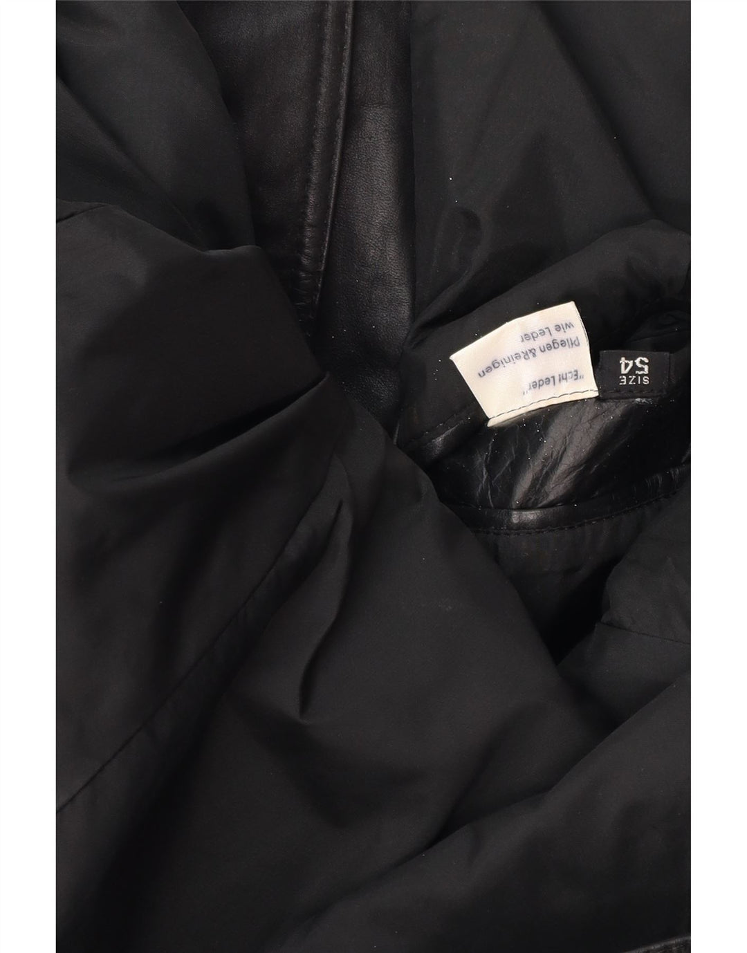 Giacca in pelle vintage da uomo UK 38 in pelle nera media