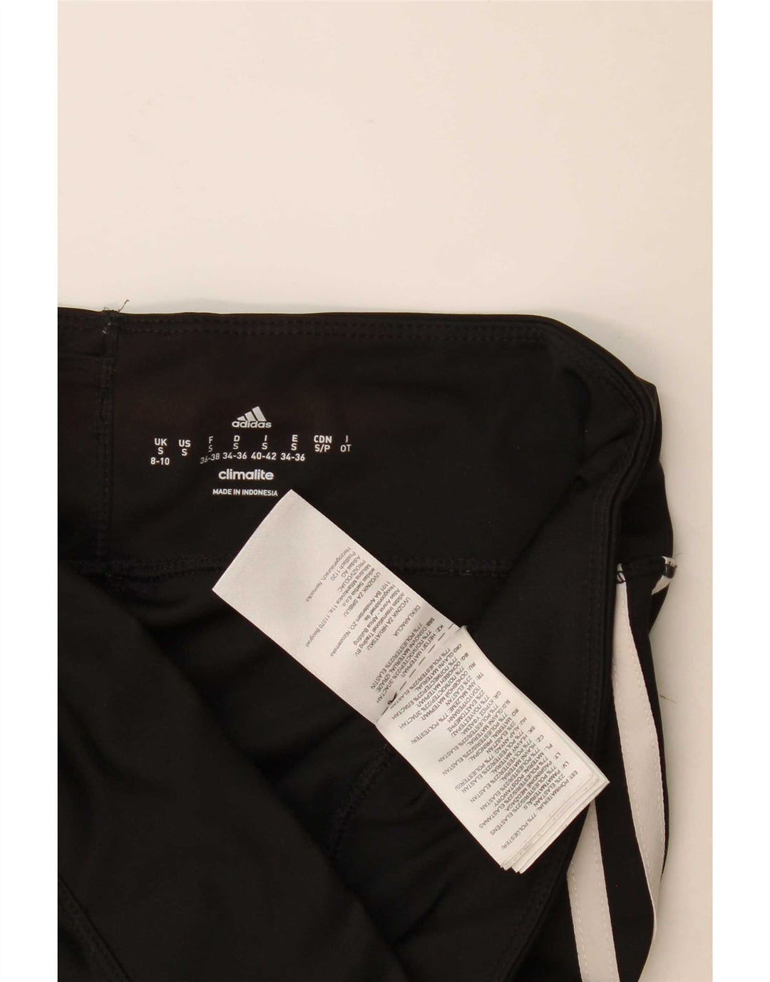 Leggings Adidas Climalite da donna UK 8/10 Piccolo poliestere nero