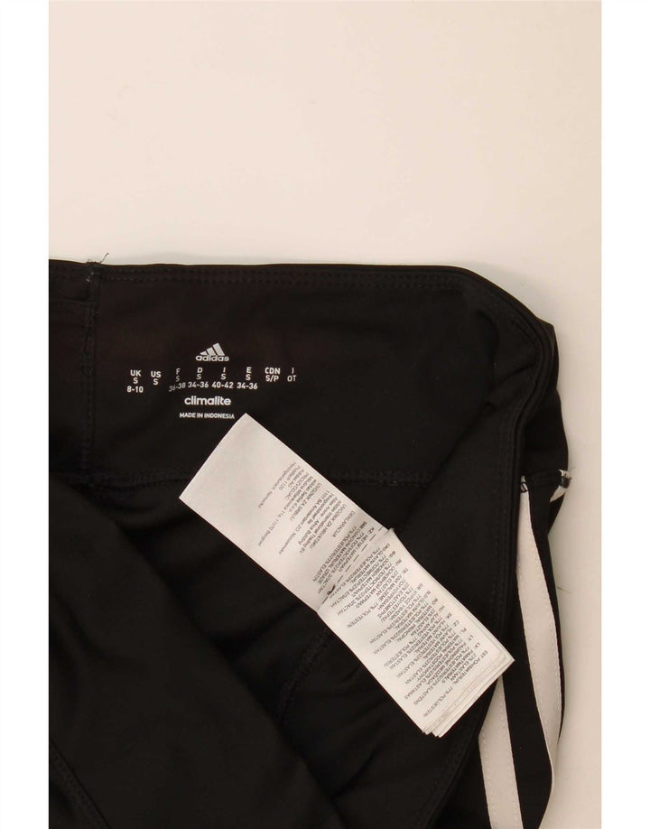 Leggings Adidas Climalite da donna UK 8/10 Piccolo poliestere nero
