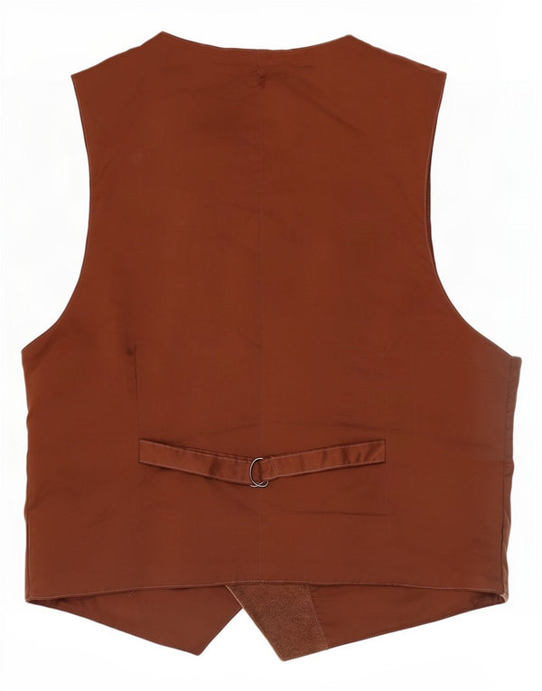 Gilet da uomo C&A XL in pelle marrone
