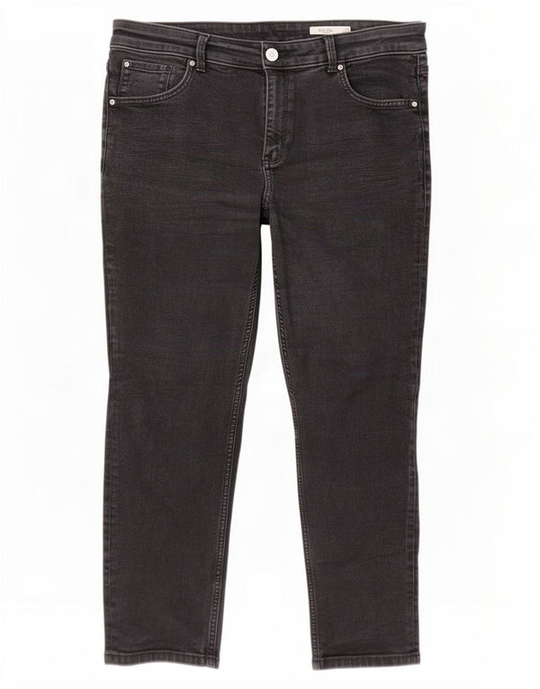 Jeans slim Marks & Spencer da donna The Lily Crop UK 18 XL W36 L26 Nero