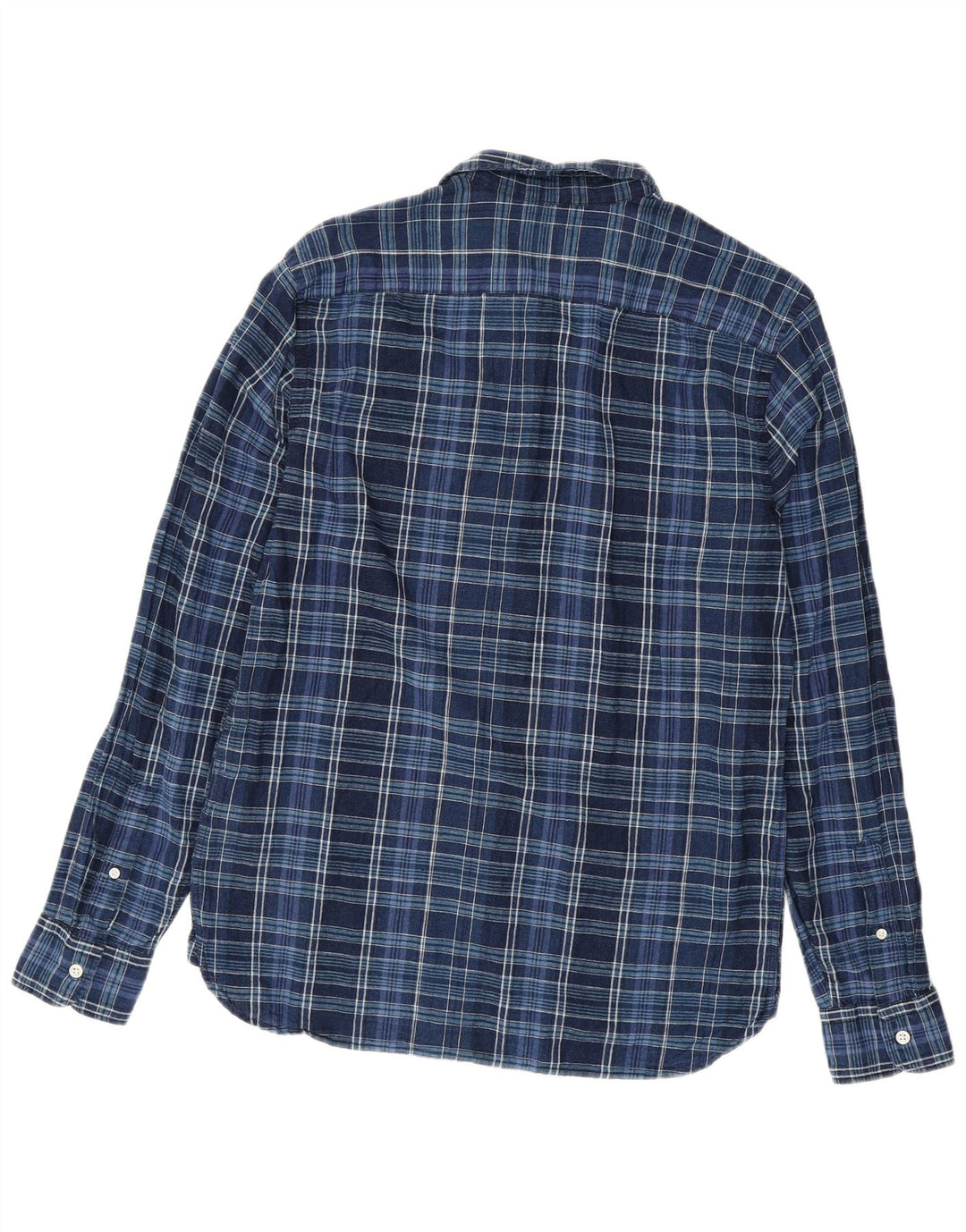 LEVI'S Camicia da uomo in lino a quadri blu navy medio