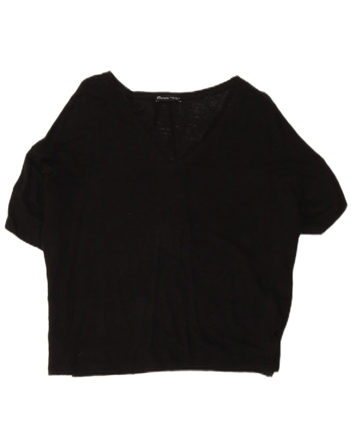 Top in camicetta da donna Zara UK 14 medio nero