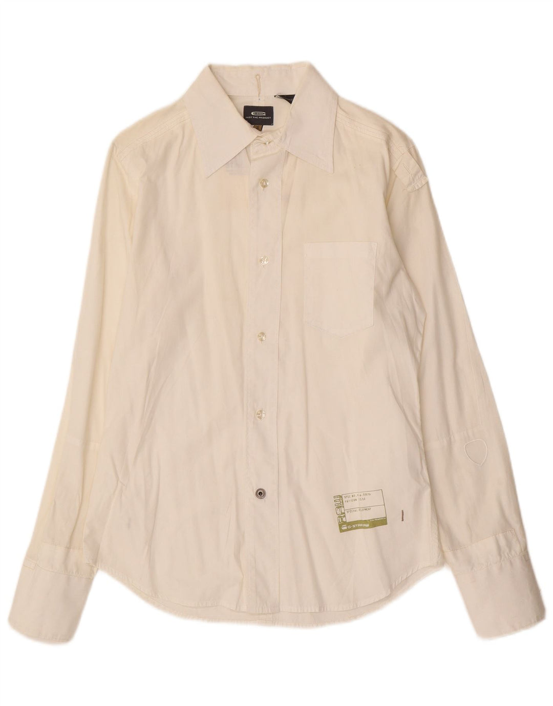Camicia da uomo G-Star piccola in cotone bianco