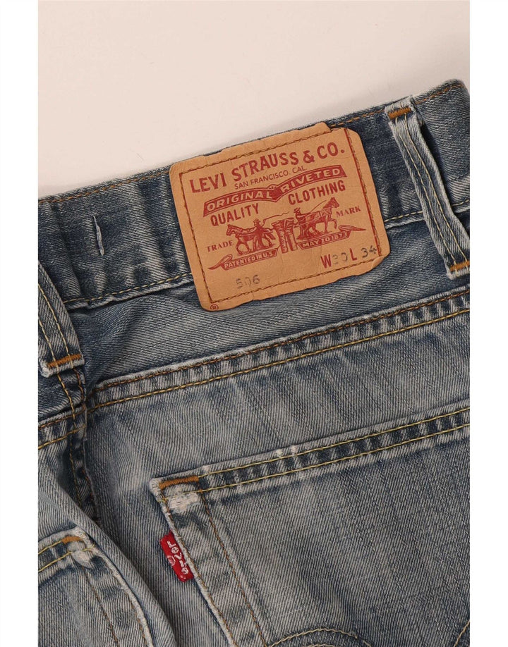 Levi's Uomo 506 Jeans dritti vestibilità standard W30 L34 Blu