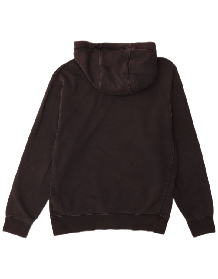 Felpa con cappuccio grafica Nike da uomo piccola in cotone nero