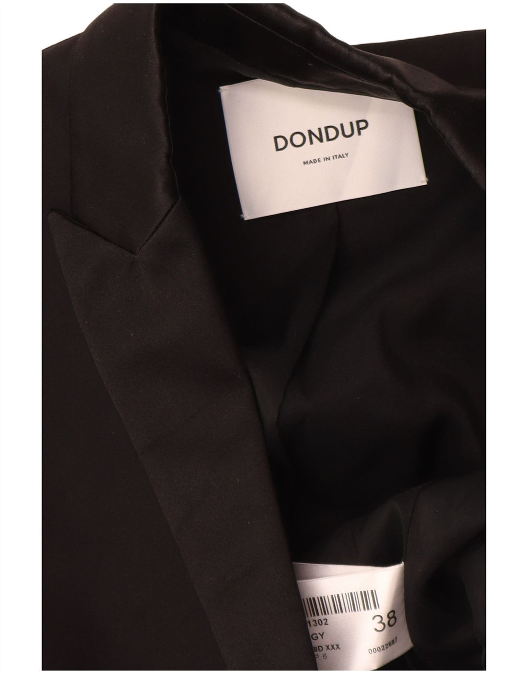 Giacca Blazer da Donna a 1 Bottone Dondup IT 38 XS Cotone Nero