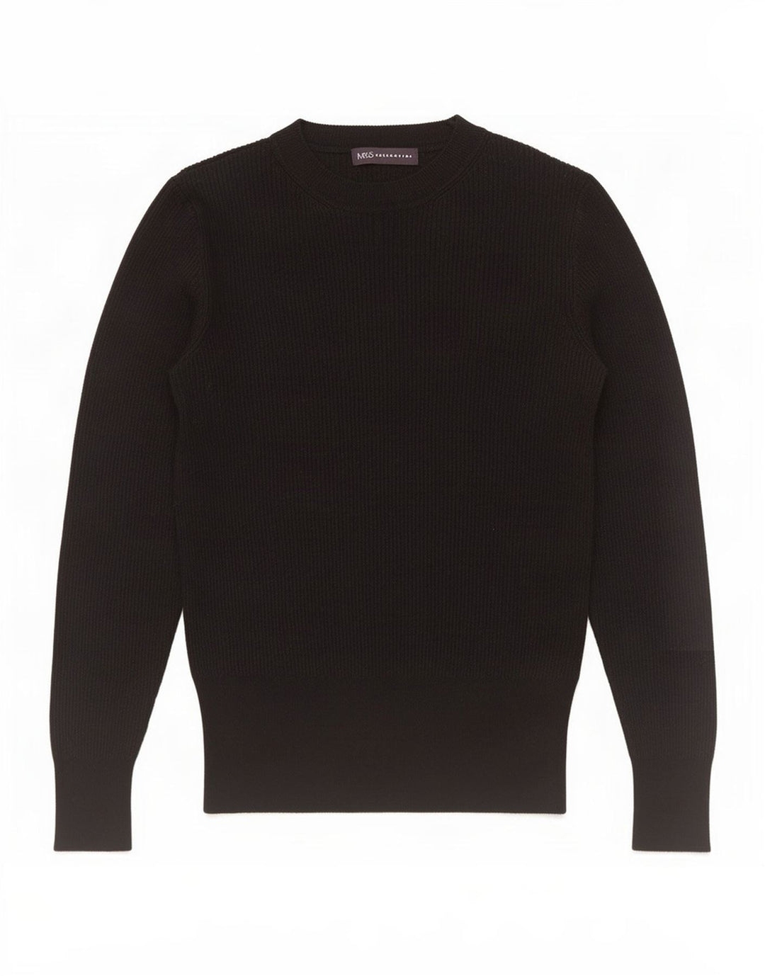 Top in camicetta da donna Marks & Spencer UK 8 Small in viscosa nera