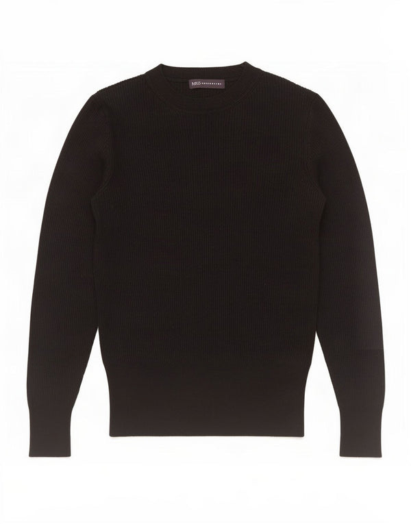 Top in camicetta da donna Marks & Spencer UK 8 Small in viscosa nera