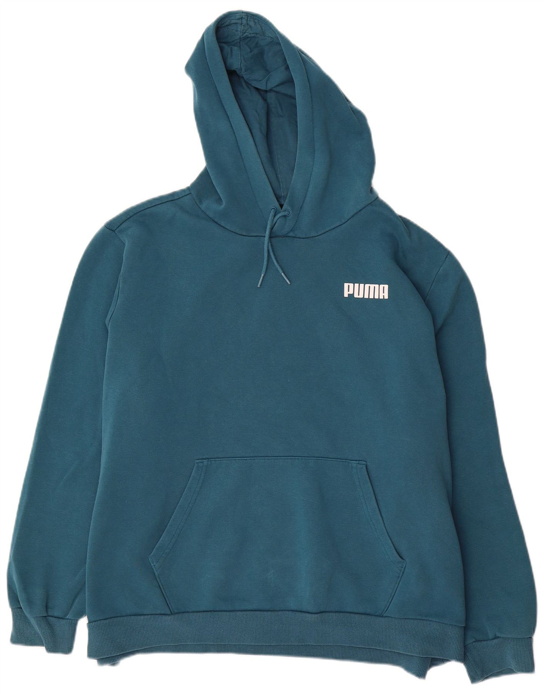 Felpa con cappuccio da uomo PUMA 2XL blu poliestere