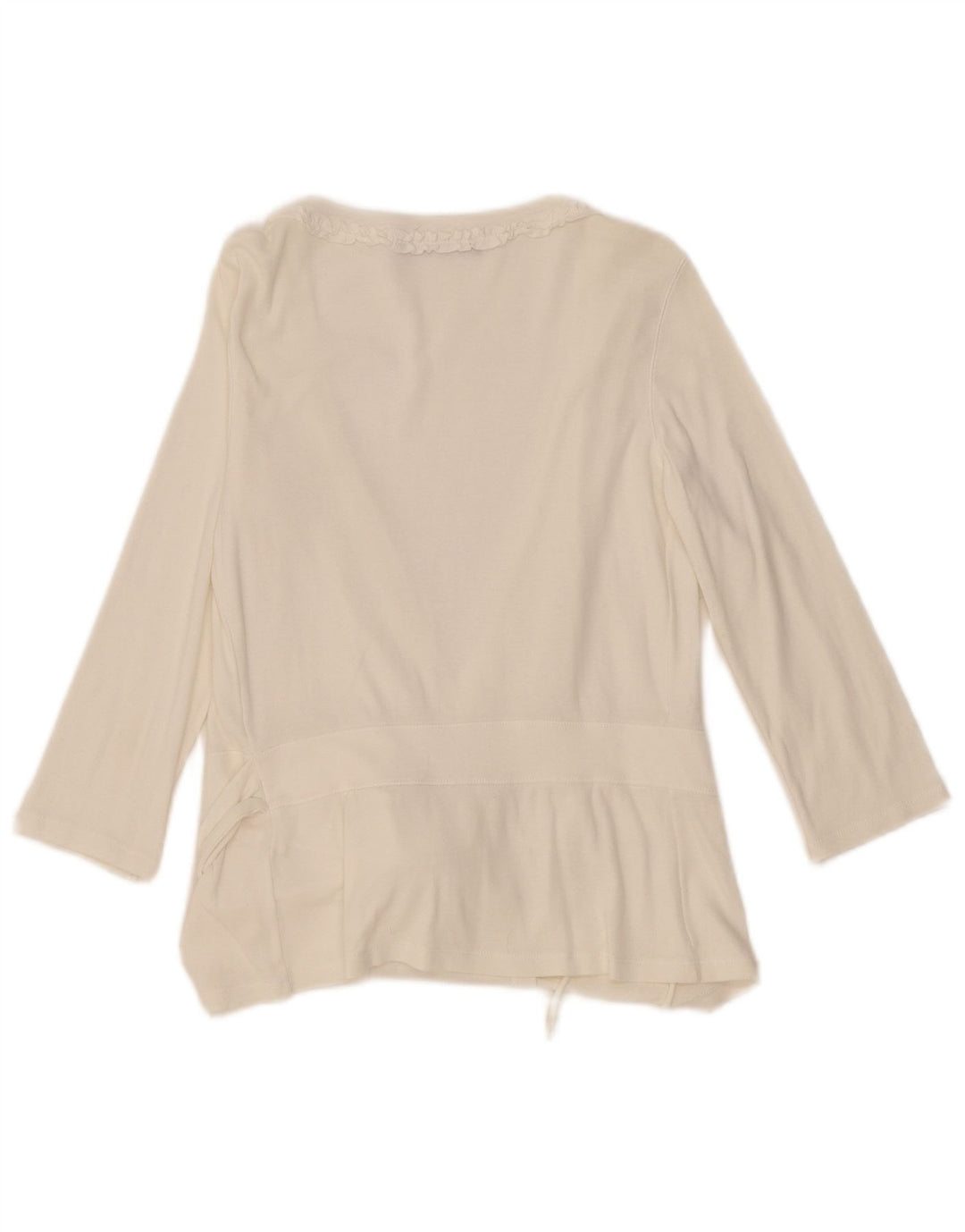 Camicetta da donna con maniche a 3/4 Playlife UK 8 Small Bianca