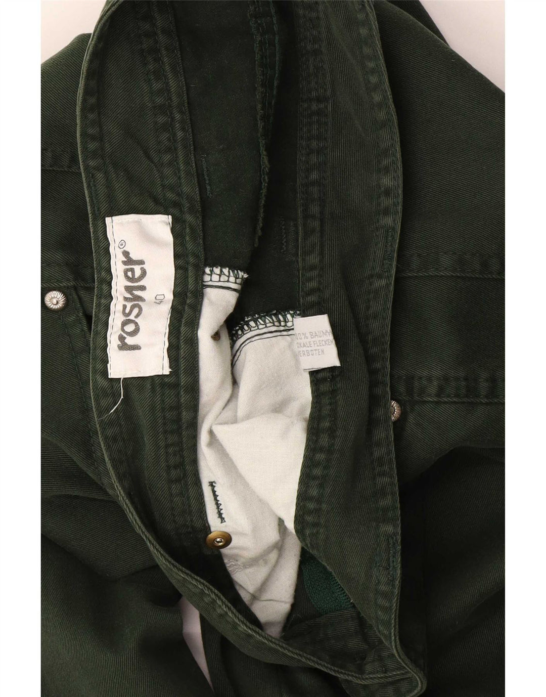 Jeans affusolati da donna Rosner EU 40 medio W30 L29 cotone verde