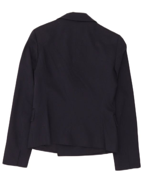 Giacca blazer doppiopetto da donna Hugo Boss UK 6 XS cotone blu navy
