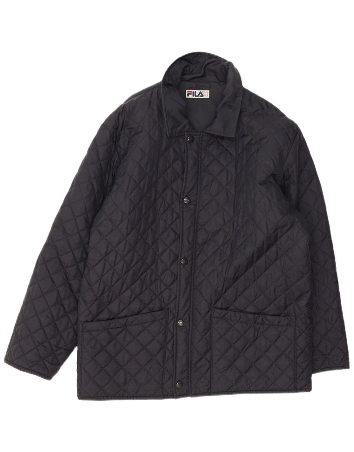 Giacca trapuntata da uomo Fila IT 50 Medium Blu Navy Poliammide