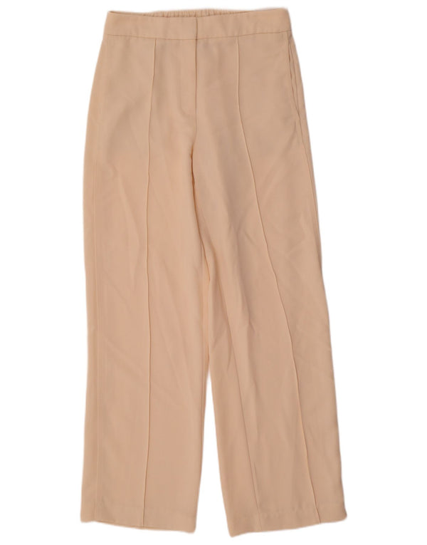 Pantaloni chino dritti da donna REISS UK 8 Small W30 L30 Poliestere beige