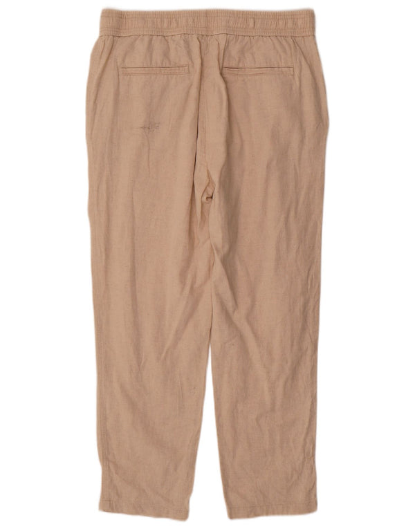 Pantaloni casual affusolati da uomo Zara XL W34 L28 in cotone beige