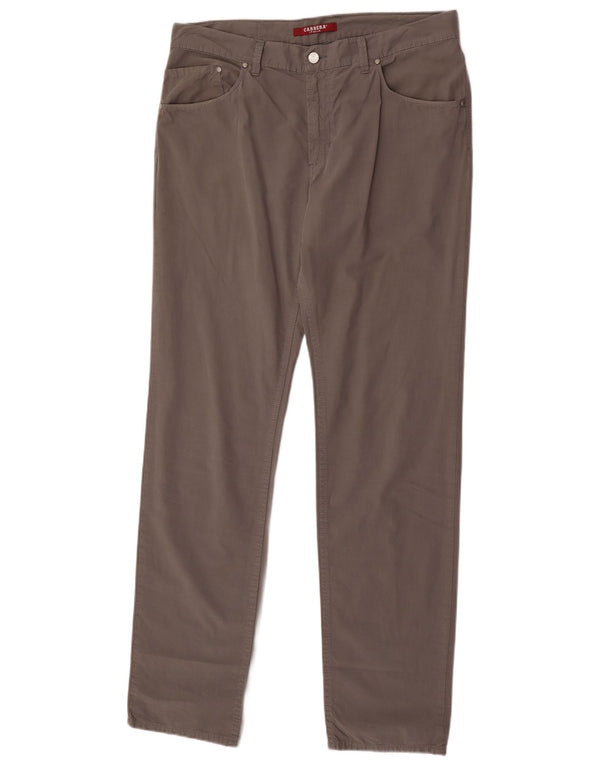 Pantaloni casual da uomo vestibilità regolare Carrera W36 L34 cotone grigio