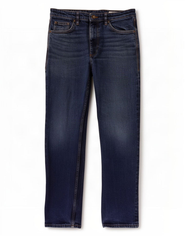 Jeans dritti da uomo Marks & Spencer W32 L29 cotone blu