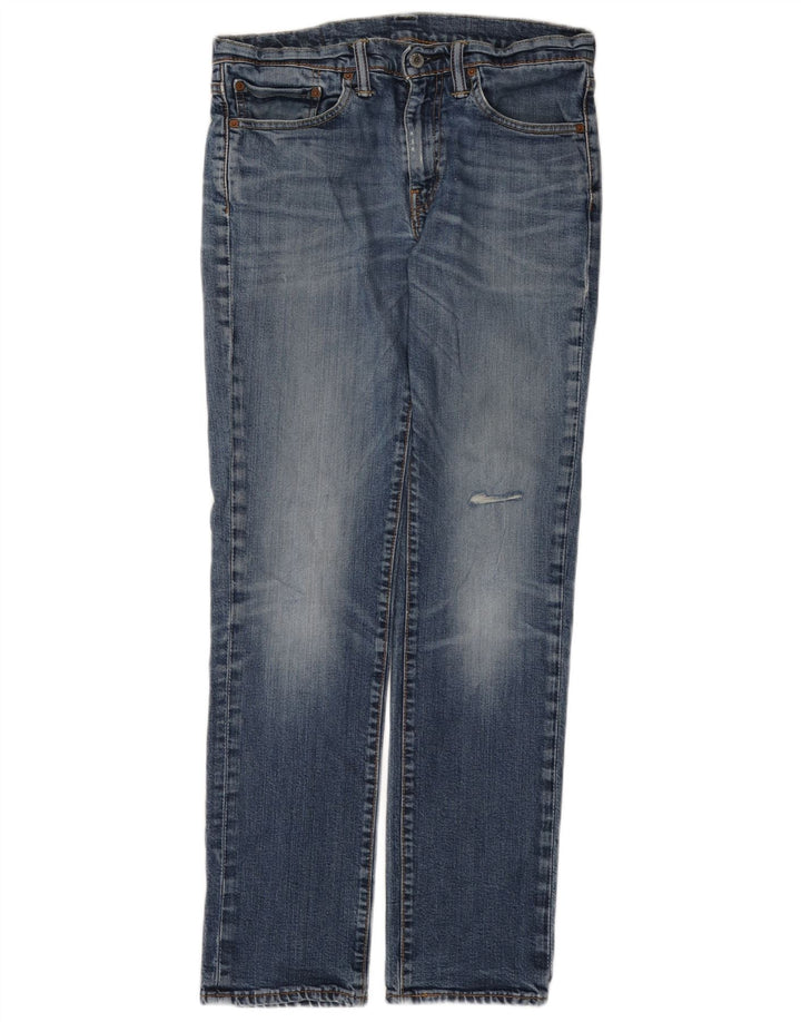 Jeans Levi's Uomo 511 Slim Distressed W32 L32 Cotone Blu