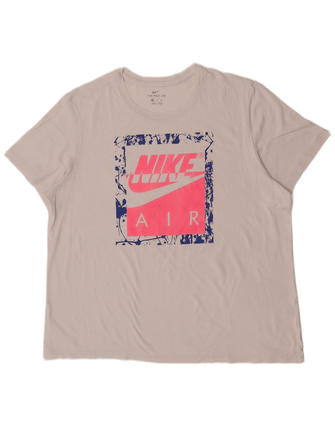 T-shirt grafica da uomo Nike Top 2XL cotone bianco