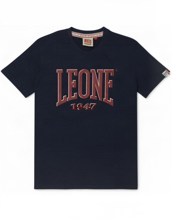 Leone 1947 T-shirt grafica da donna Top UK 14 Large Blu navy Cotone
