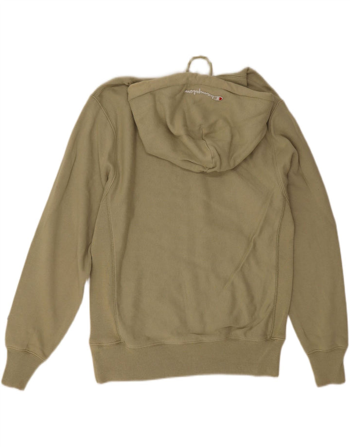 Felpa con cappuccio da uomo Champion Small in cotone verde