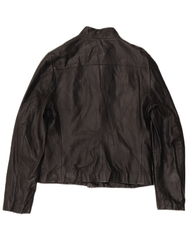 Giacca in pelle da donna French Connection UK 12 Pelle nera media