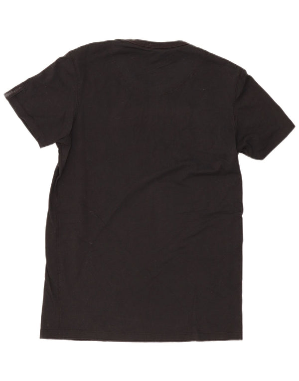 T-shirt grafica da uomo Superdry Top Small in cotone nero
