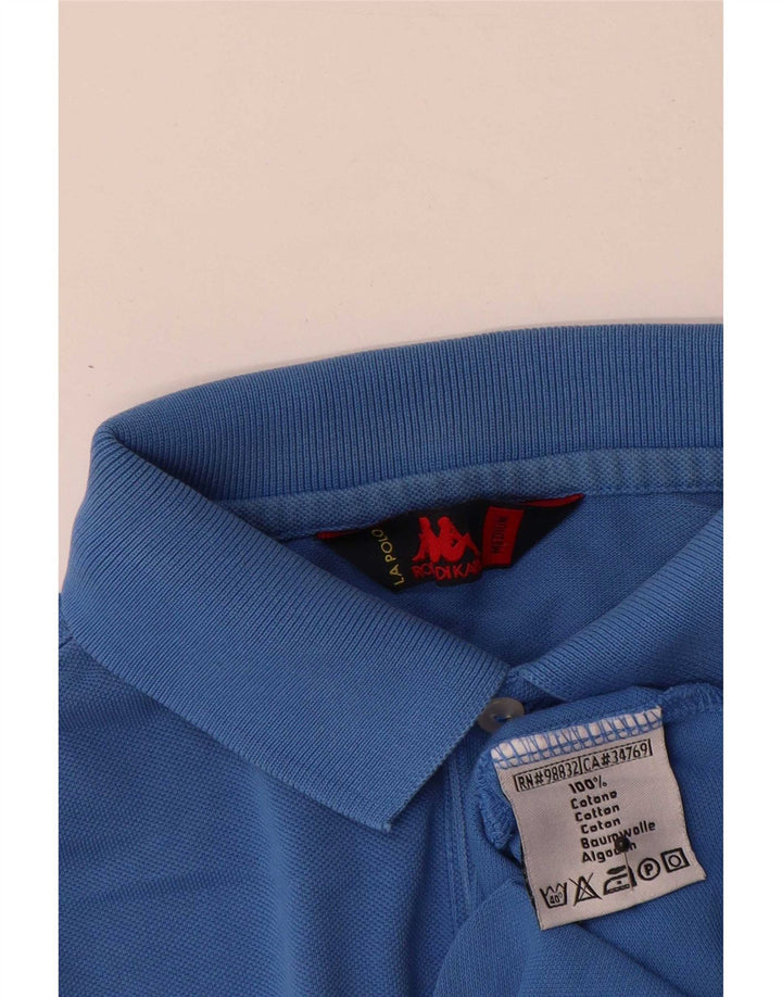 Polo Kappa Uomo Blu Medio in cotone