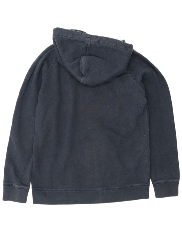 Maglione con cappuccio grafico da donna Jack Wills UK 12 cotone medio blu navy