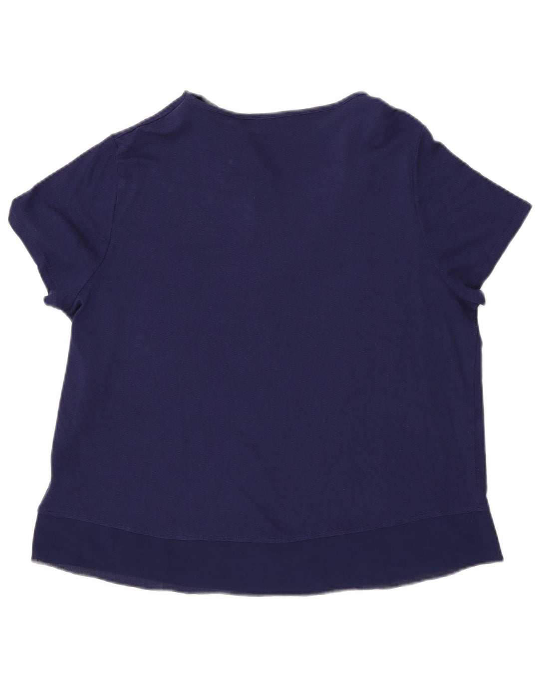 Top in camicetta da donna Marks & Spencer UK 16 Large in viscosa blu navy