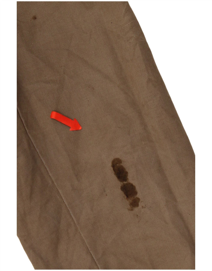 Giacca Parka con cappuccio da donna Massimo Dutti UK 14 cotone kaki medio