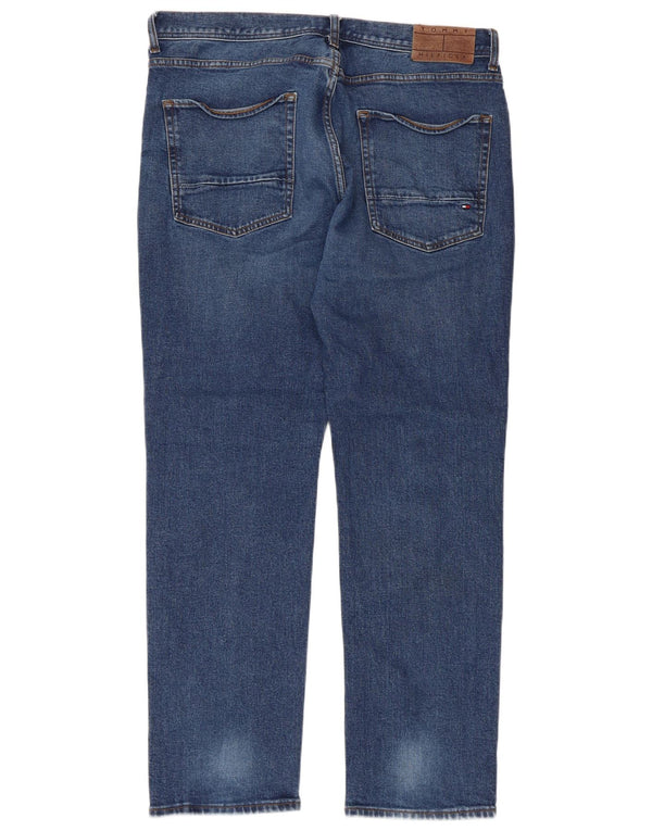 Jeans dritti Denton da uomo Tommy Hilfiger W36 L30 cotone blu