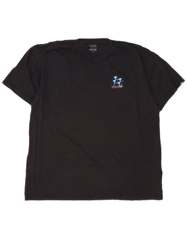 T-shirt grafica da uomo con vestibilità classica VANS 2XL cotone nero