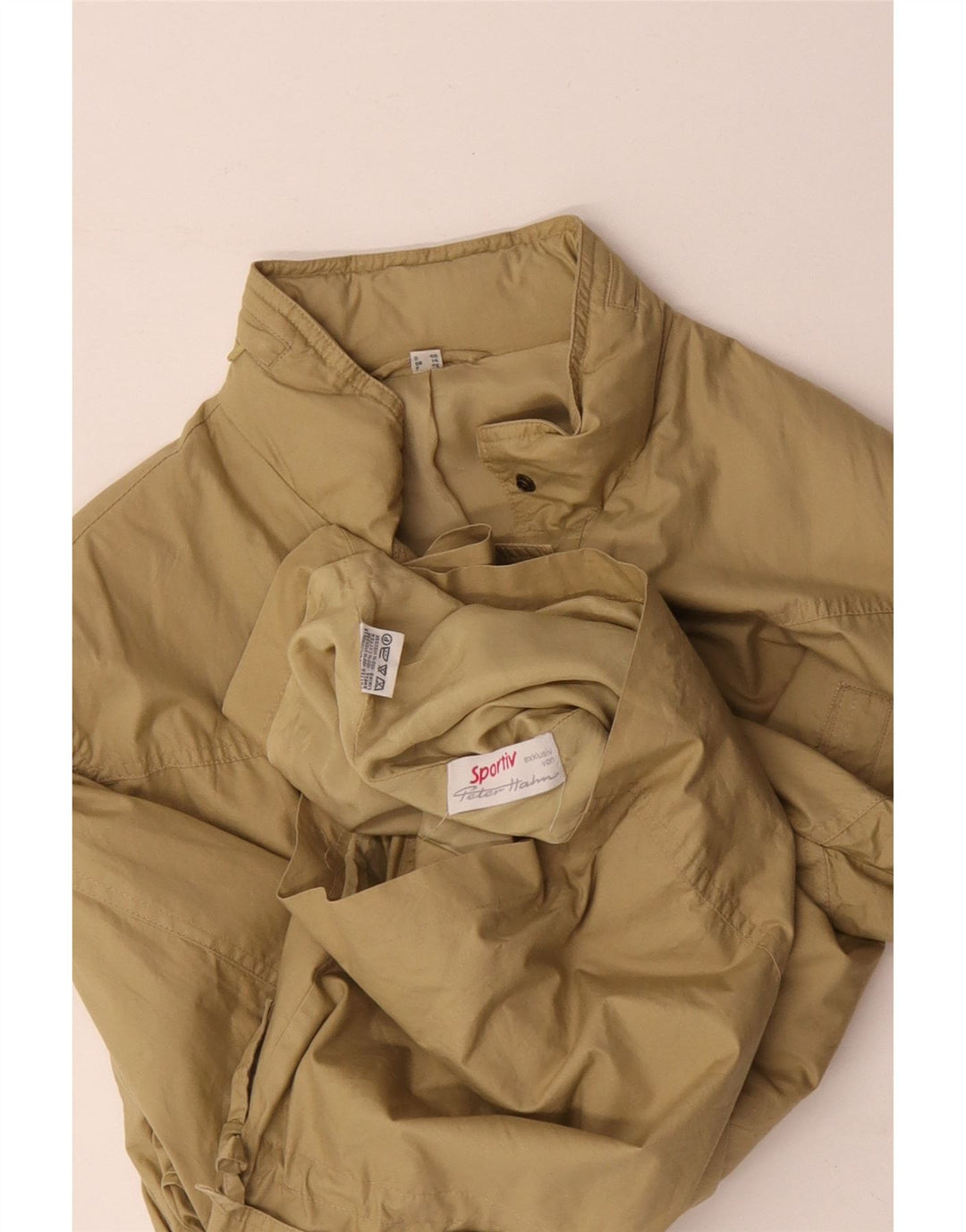 Peter Hahn Giacca da donna oversize con cappuccio UK 14 Large in cotone giallo