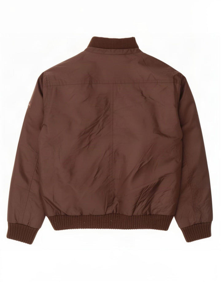 Giacca imbottita da uomo vintage UK 42 XL poliestere marrone