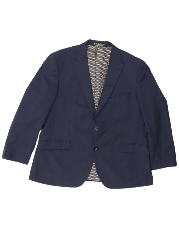 Giacca blazer a 2 bottoni sartoriale da uomo Marks & Spencer UK 46 3XL Blu navy