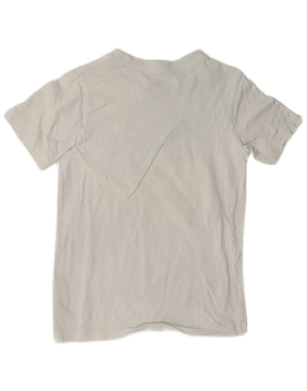 T-shirt grafica da ragazzo Nike Top 10-11 anni cotone bianco medio