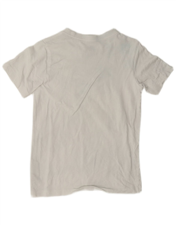 T-shirt grafica da ragazzo Nike Top 10-11 anni cotone bianco medio