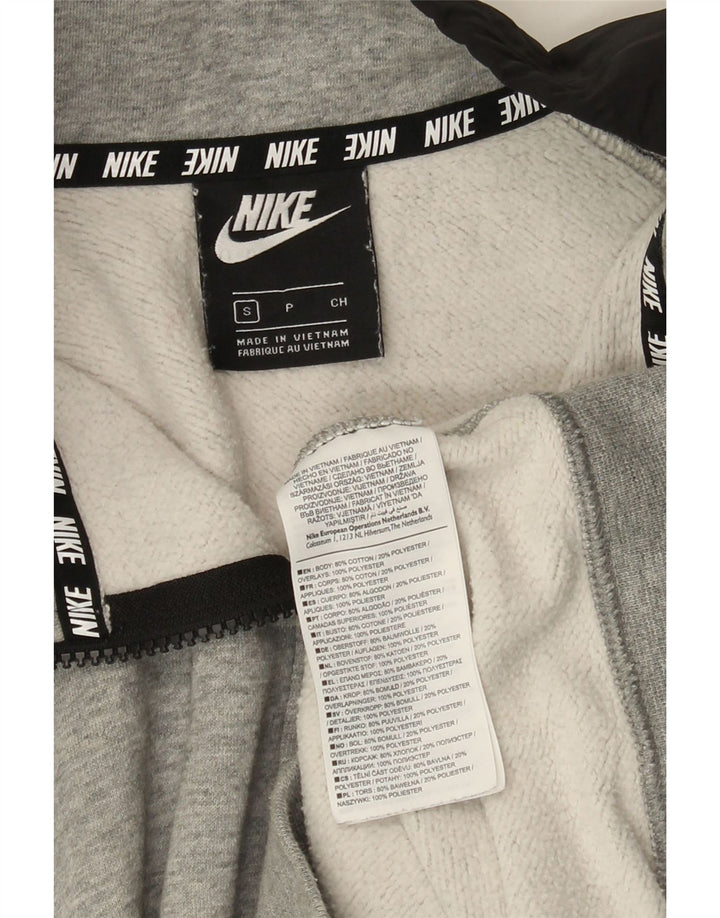 Giacca da ginnastica da uomo Nike Small in cotone color block grigio