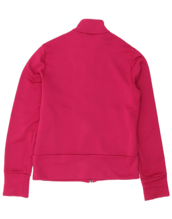 Giacca da tuta da donna Adidas UK 14 poliestere rosa medio
