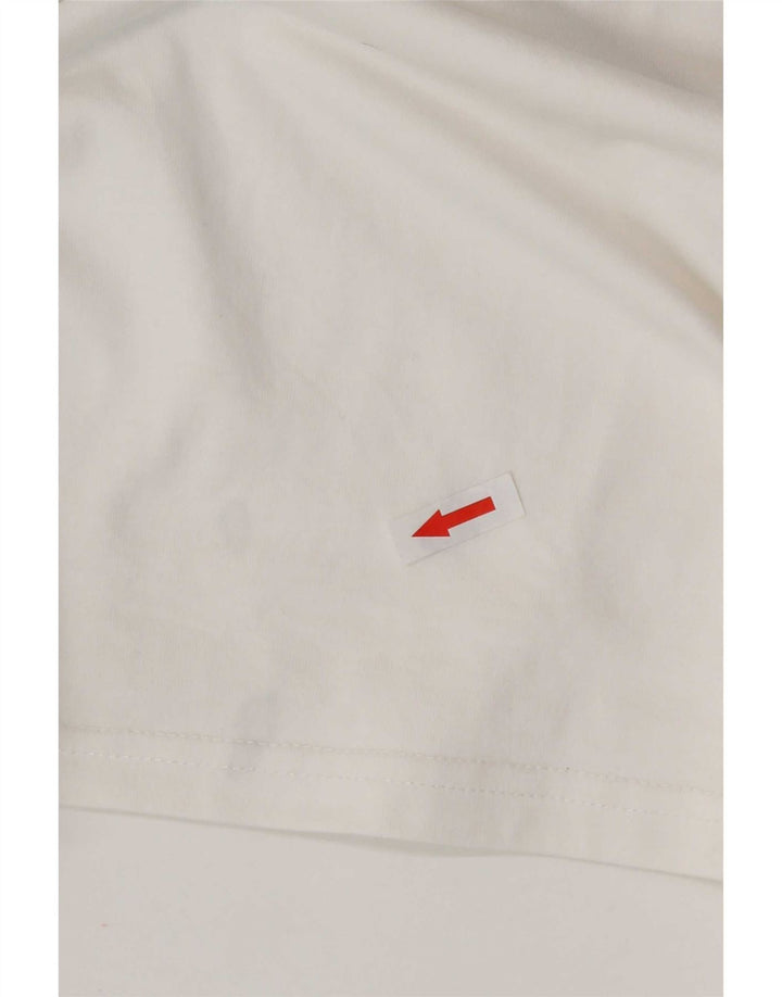 T-shirt grafica da uomo Converse Top grande in cotone bianco