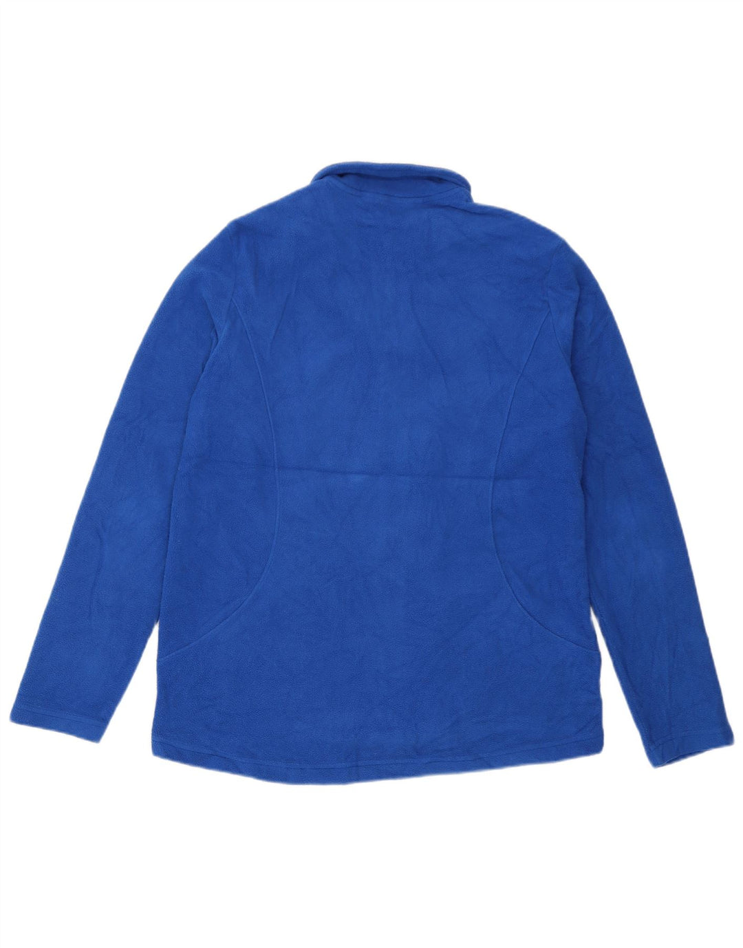Giacca in pile da donna Marks & Spencer UK 14 Large Blu Poliestere