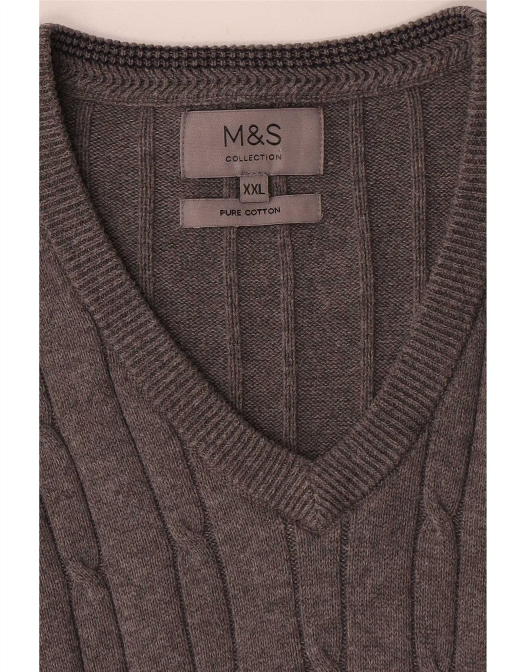 Canotta da uomo Marks & Spencer 2XL cotone grigio