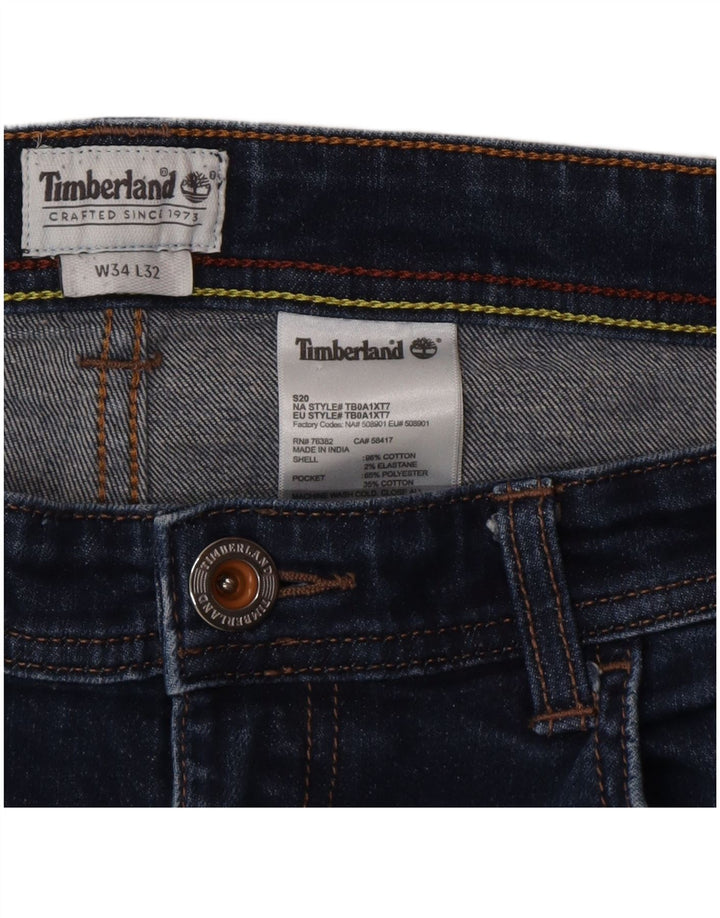 Jeans slim da uomo Timberland W34 L32 cotone blu