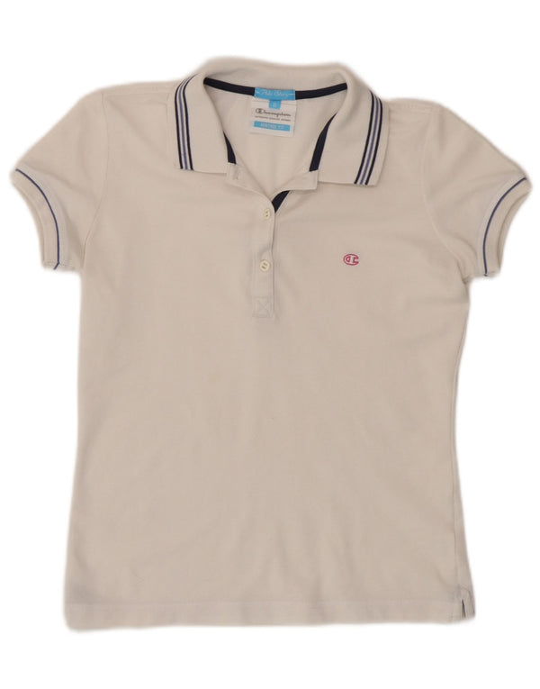 Polo Champion da donna Heritage Fit UK 10 Small White Striped