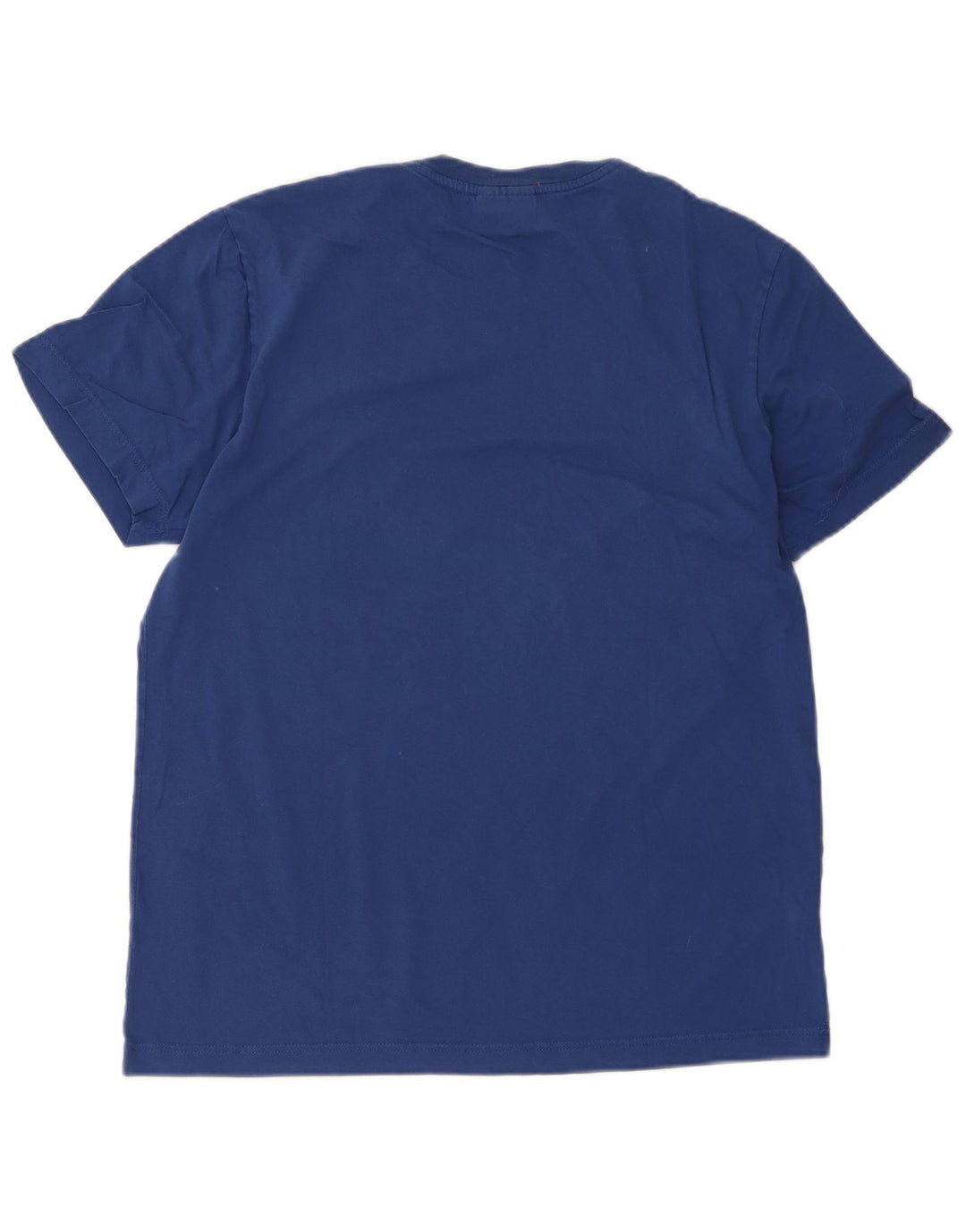 T-shirt grafica da uomo Lacoste taglia 5 grande in cotone blu