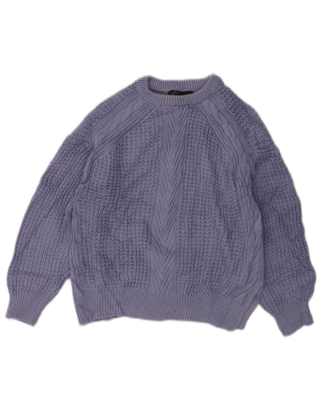 Maglione maglione oversize con scollo a barca Marks & Spencer da donna UK 8 piccolo viola