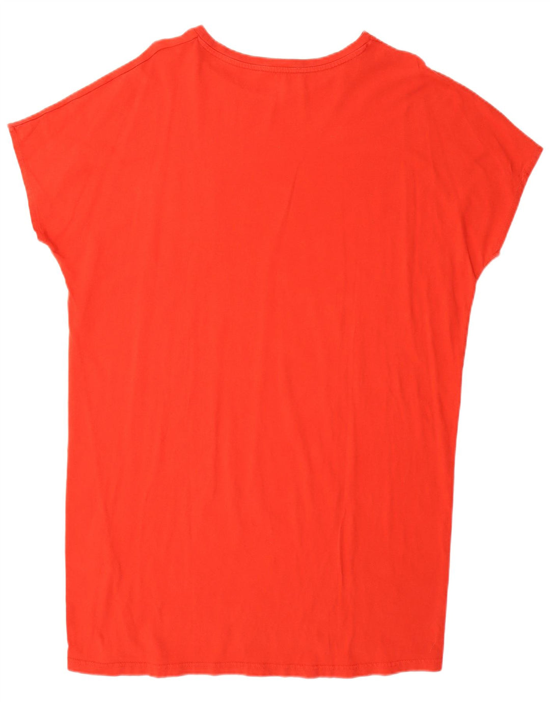 ZARA Womens Oversized T-Shirt Top UK 14 Medium Red Cotton